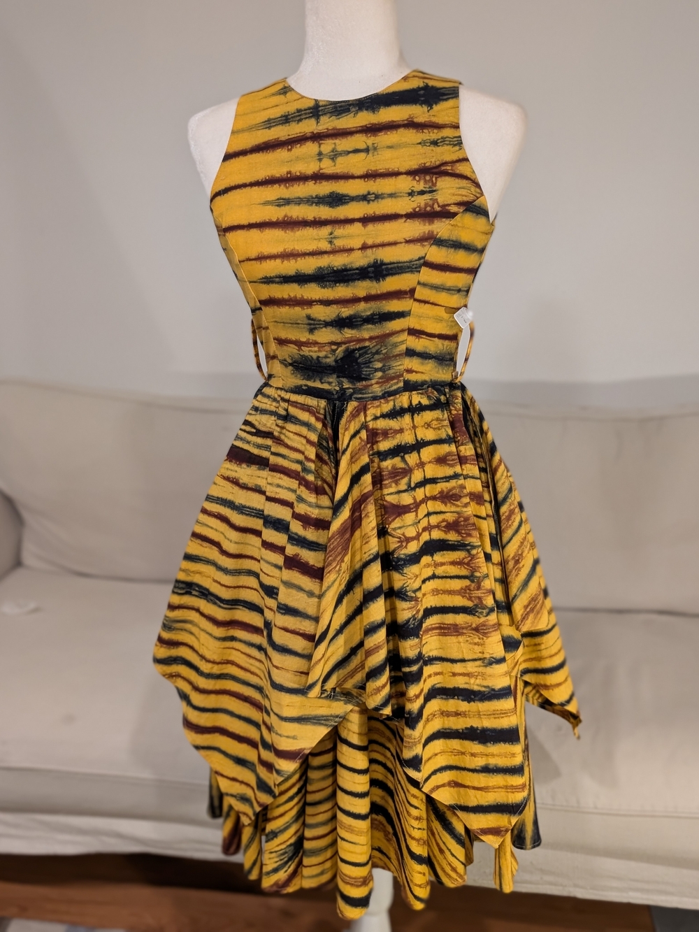RRP €1,397 Lukhanyo Mdingi Frill Dress, S/XS